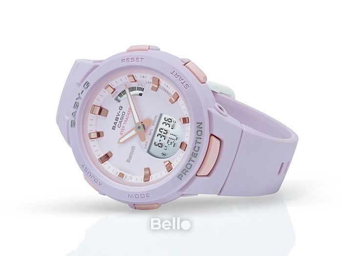  [Pin Miễn Phí Trọn Đời] BSA-B100-4A2 - Đồng hồ Casio Baby-G - Tem Vàng Chống Giả 