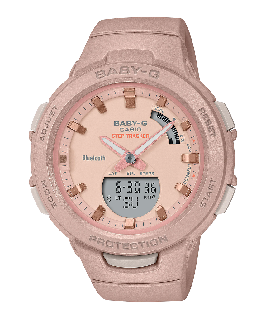  [Pin Miễn Phí Trọn Đời] BSA-B100CS-4A - Đồng hồ Casio Baby-G - Tem Vàng Chống Giả 