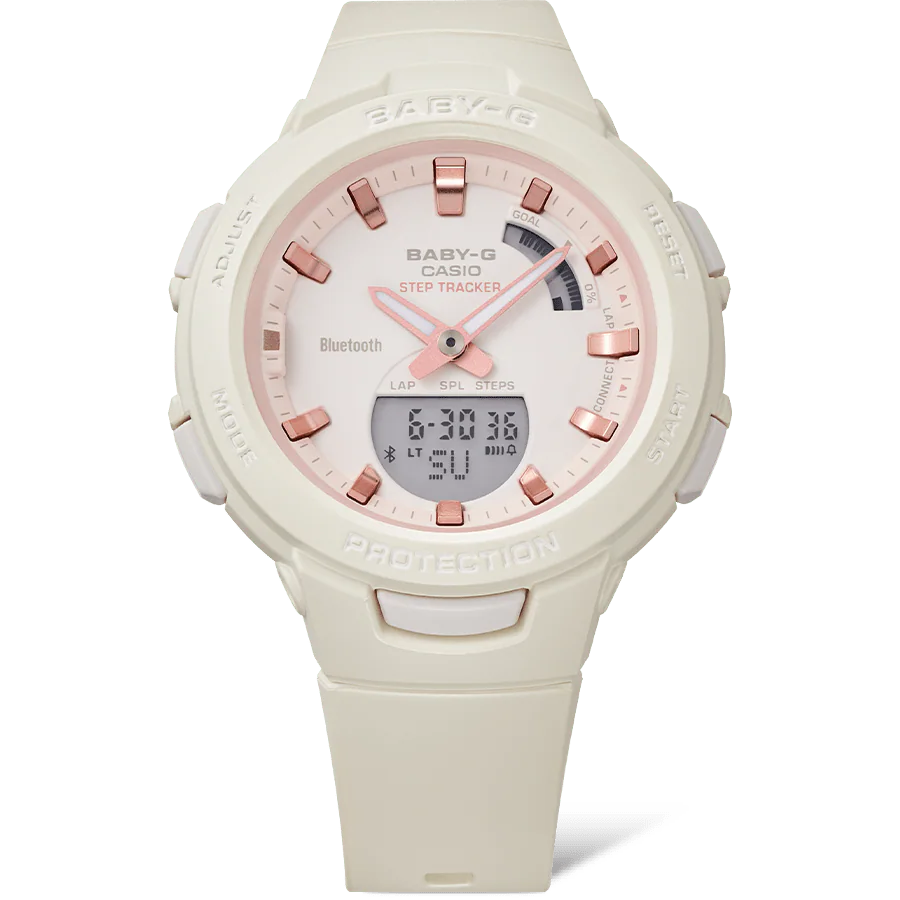  [Pin Miễn Phí Trọn Đời] BSA-B100CS-7A - Đồng hồ Casio Baby-G - Tem Vàng Chống Giả 