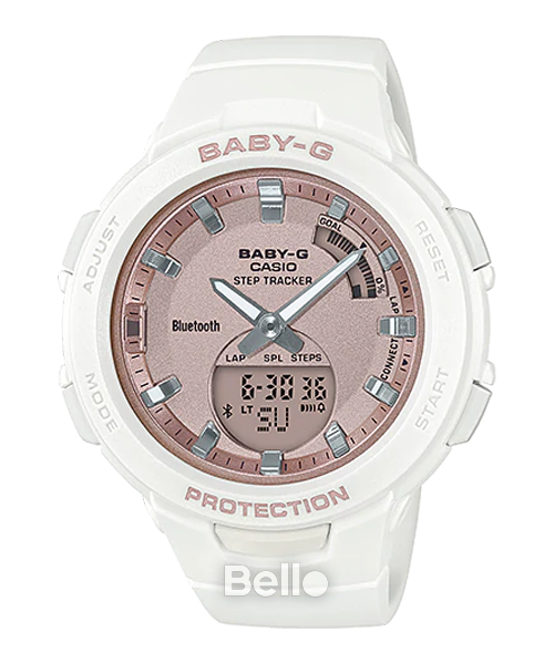  [Pin Miễn Phí Trọn Đời] BSA-B100MF-7A - Đồng hồ Casio Baby-G - Tem Vàng Chống Giả 