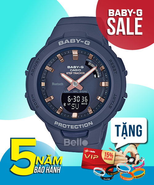  Casio Baby-G BSA-B100-2A - Uy tín từ 2009, Tem vàng chống giả, Bảo hành 5 năm, Pin miễn phí trọn đời 