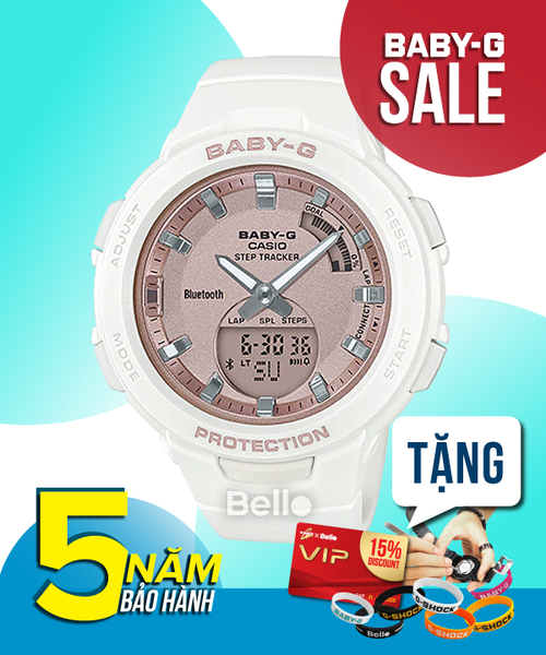  Casio Baby-G BSA-B100MF-7A - Uy tín từ 2009, Tem vàng chống giả, Bảo hành 5 năm, Pin miễn phí trọn đời 