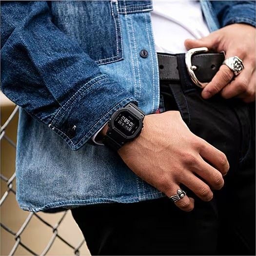  Casio G-Shock DW-5600BB-1DR - Uy tín từ 2009, Tem vàng chống giả, Bảo hành 5 năm, Pin miễn phí trọn đời 