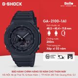  Casio G-Shock GA-2100-1A1 - Uy tín từ 2009, Tem vàng chống giả, Bảo hành 5 năm, Pin miễn phí trọn đời 