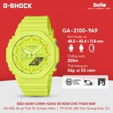  Casio G-Shock GA-2100-9A9 - Uy tín từ 2009, Tem vàng chống giả, Bảo hành 5 năm, Pin miễn phí trọn đời 