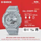  Casio G-Shock GA-2100FF-8A - Uy tín từ 2009, Tem vàng chống giả, Bảo hành 5 năm, Pin miễn phí trọn đời 
