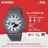  Casio G-Shock GA-2100HD-8ADR - Uy tín từ 2009, Tem vàng chống giả, Bảo hành 5 năm, Pin miễn phí trọn đời 