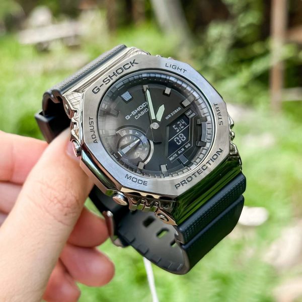  Casio G-Shock GM-2100BB-1ADR - Uy tín từ 2009, Tem vàng chống giả, Bảo hành 5 năm, Pin miễn phí trọn đời 