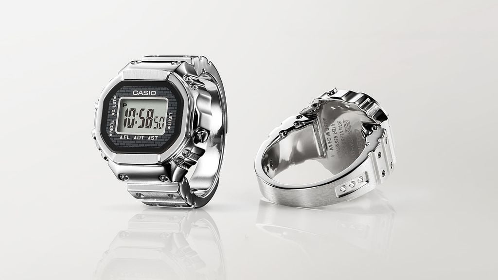  [LIMITED] Nhẫn Đồng hồ Casio CRW-001-1DR - Kỉ niệm 50 năm ra đời đồng hồ Casio - Duy nhất 1 chiếc tại Bello HN 