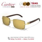  Cartier CT0012RS 001 - Signature C de Cartier - Kính Gọng Gỗ Mạ Vàng 