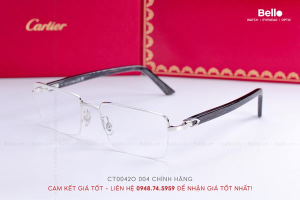  Gọng Kính Cartier CT0042O 004 - Tặng kèm tròng kính Essilor Pháp, Liên hệ giá tốt Mrs.Hà 0948.74.5959 
