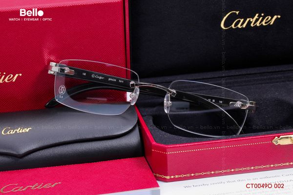  Gọng Kính Cartier CT0049O 002 - Tặng kèm tròng kính Essilor Pháp, Liên hệ giá tốt Mrs.Hà 0948.74.5959 
