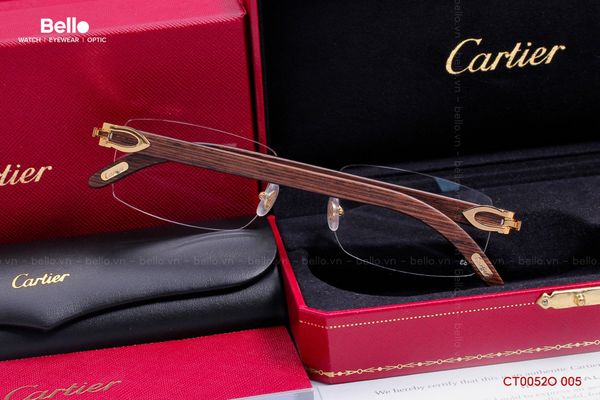  Gọng Kính Cartier CT0052O 005 - Tặng kèm tròng kính Essilor Pháp, Liên hệ giá tốt Mrs.Hà 0948.74.5959 