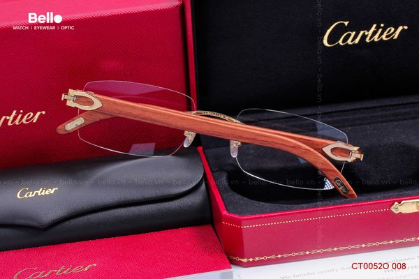  Gọng Kính Cartier CT0052O 008 - Tặng kèm tròng kính Essilor Pháp, Liên hệ giá tốt Mrs.Hà 0948.74.5959 