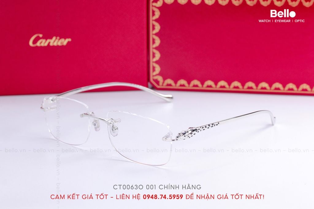  Gọng Kính Cartier CT0063O 001 - LH tư vấn: Mrs.Hà 0948.74.5959 