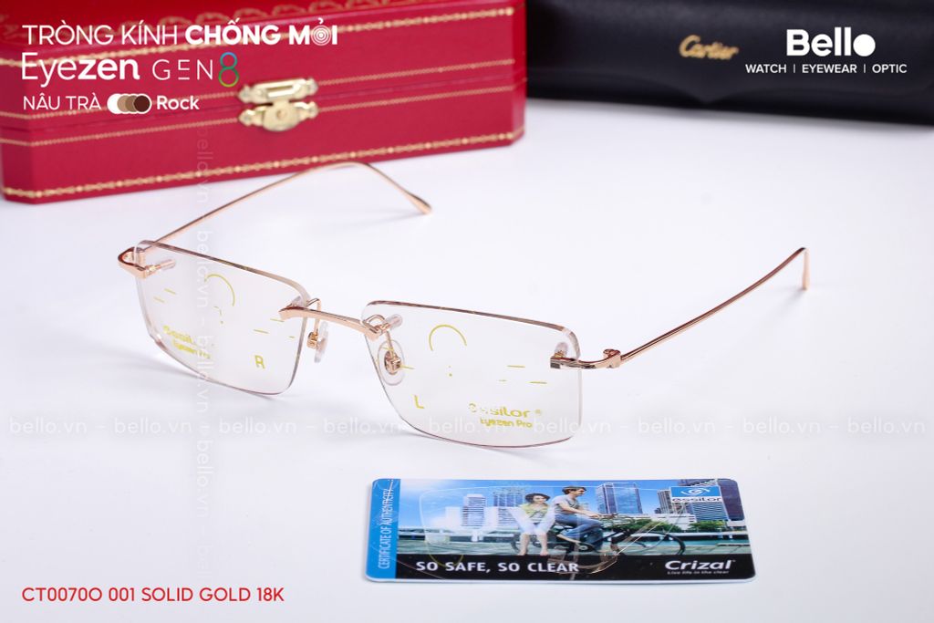  Cartier CT0070O 003 - Precious - Gọng Vàng Đúc Solid Gold 