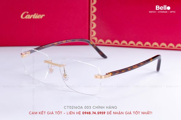 Gọng Kính Cartier CT0216OA 003 - Tặng kèm tròng kính Essilor Pháp, Liên hệ giá tốt Mrs.Hà 0948.74.5959 