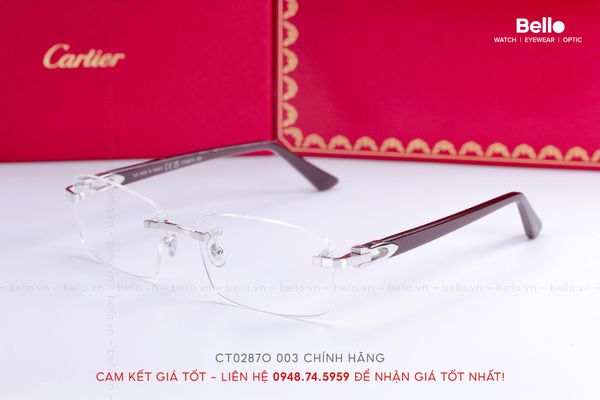  Gọng Kính Cartier CT0287O 003, CT0287O 007 - Tặng kèm tròng kính Essilor Pháp, Liên hệ giá tốt Mrs.Hà 0948.74.5959 