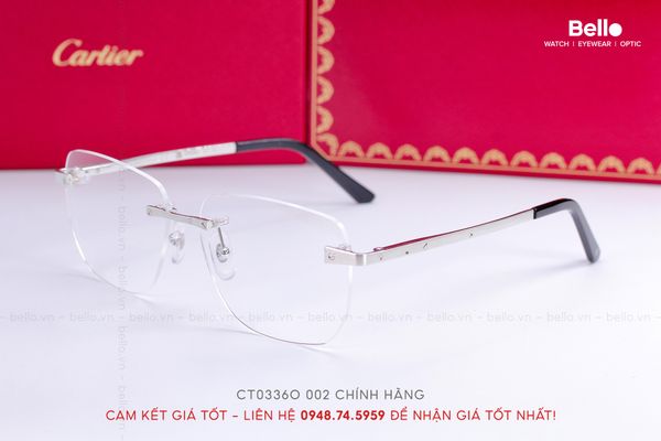  Gọng Kính Cartier CT0336O 002 - Tặng kèm tròng kính Essilor Pháp, Liên hệ giá tốt Mrs.Hà 0948.74.5959 