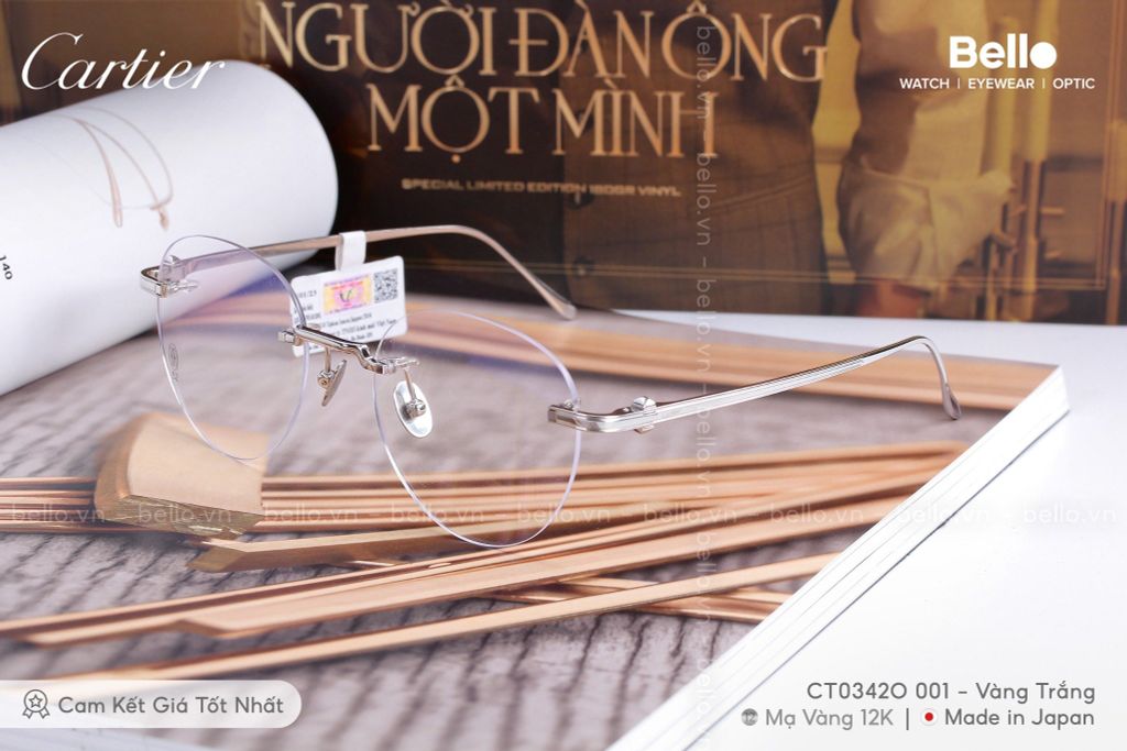 Gọng Kính Cartier CT0342O 001 - LH tư vấn: Mrs.Hà 0948.74.5959 
