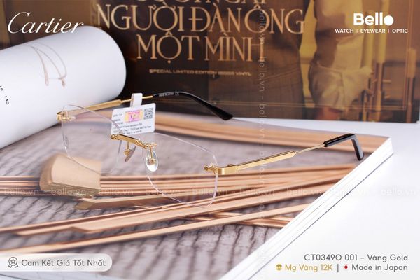  Gọng Kính Cartier CT0349O 001 - Tặng kèm tròng kính Essilor Pháp, Liên hệ giá tốt Mrs.Hà 0948.74.5959 