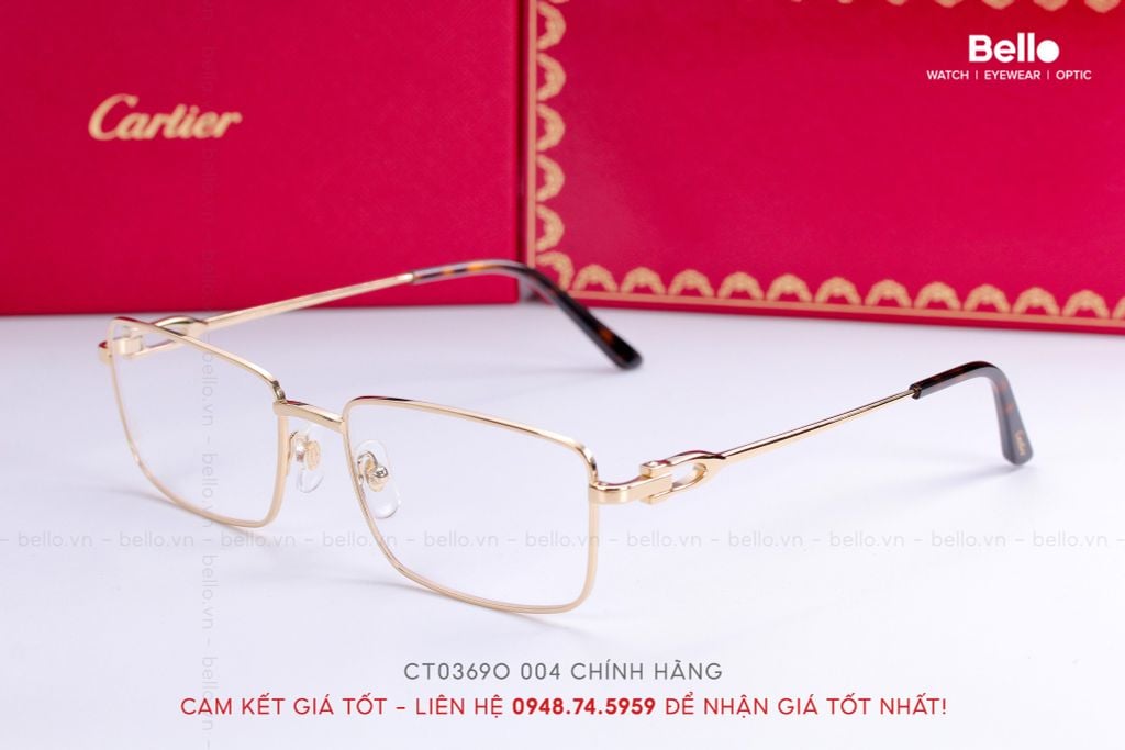 Gọng Kính Cartier CT0369O 002, CT0369O 004 - LH tư vấn: Mrs.Hà 0948.74.5959 