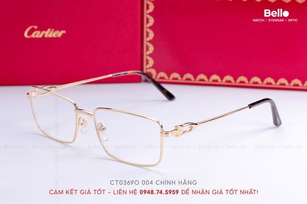  Gọng Kính Cartier CT0369O 002, CT0369O 004 - Tặng kèm tròng kính Essilor Pháp, Liên hệ giá tốt Mrs.Hà 0948.74.5959 