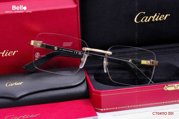  Gọng Kính Cartier CT0411O 001 - Tặng kèm tròng kính Essilor Pháp, Liên hệ giá tốt Mrs.Hà 0948.74.5959 