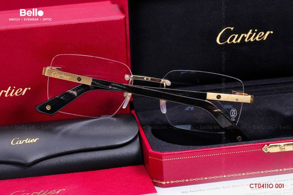  Gọng Kính Cartier CT0411O 001 - Tặng kèm tròng kính Essilor Pháp, Liên hệ giá tốt Mrs.Hà 0948.74.5959 