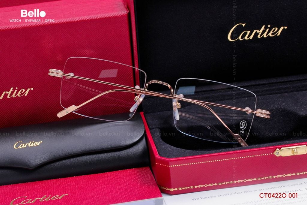  Gọng Kính Cartier CT0422O 001 - LH tư vấn: Mrs.Hà 0948.74.5959 
