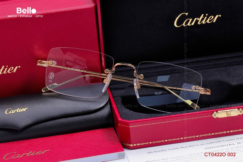  Gọng Kính Cartier CT0422O 002 - LH tư vấn: Mrs.Hà 0948.74.5959 
