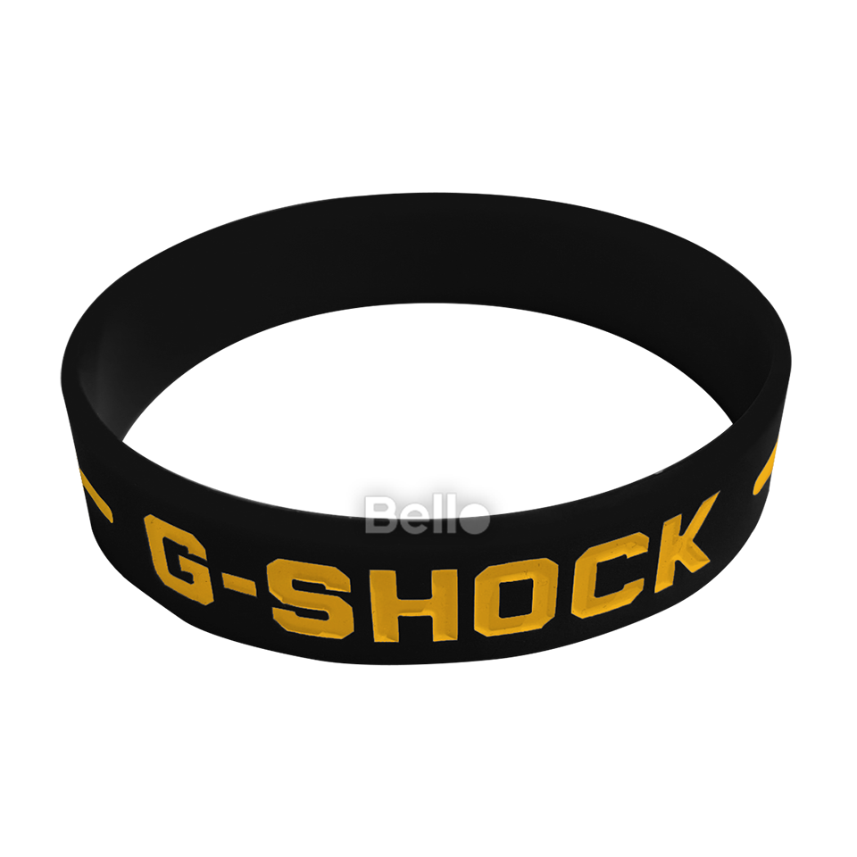  Vòng G-Shock Bello Đen chữ vàng (10 chiếc) 