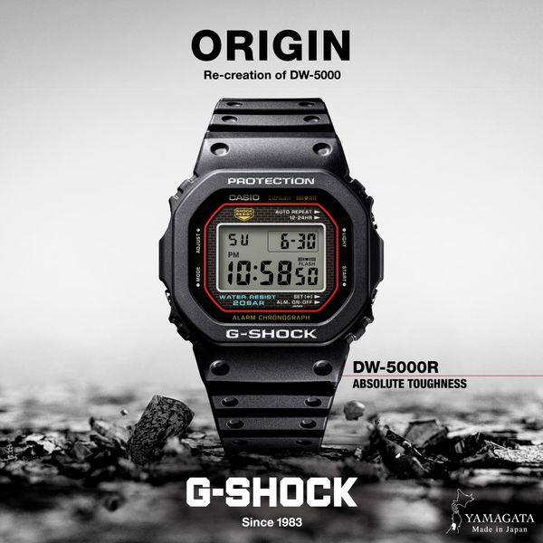  [LIMITED] Casio G-Shock DW-5000R-1A - Uy tín từ 2009, Tem vàng chống giả, Bảo hành 5 năm, Pin miễn phí trọn đời 