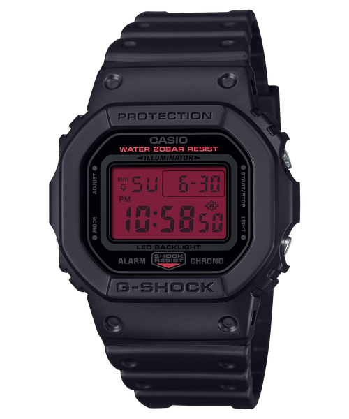  Casio G-Shock DW-5600BBR-1 - Uy tín từ 2009, Tem vàng chống giả, Bảo hành 5 năm, Pin miễn phí trọn đời 