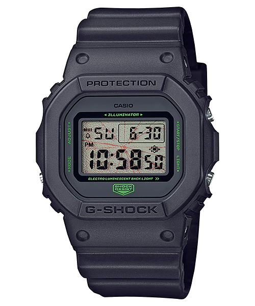  [Pin Miễn Phí Trọn Đời] DW-5600MNT-1DR - Đồng hồ G-Shock Nam - Tem Vàng Chống Giả 