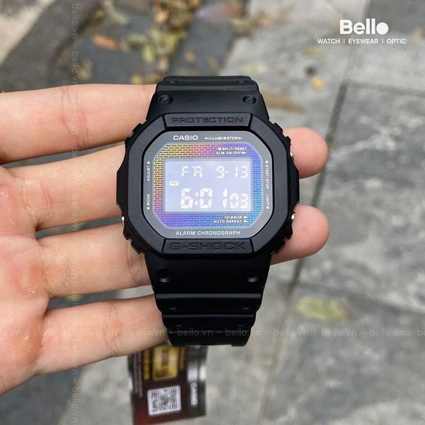  Casio G-Shock DW-5600RW-1 - Uy tín từ 2009, Tem vàng chống giả, Bảo hành 5 năm, Pin miễn phí trọn đời 