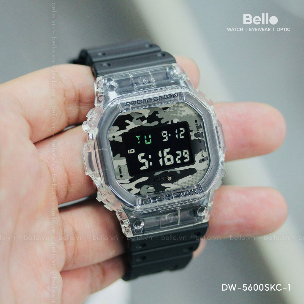  [Pin Miễn Phí Trọn Đời] DW-5600SKC-1 - Đồng hồ G-Shock Nam - Tem Vàng Chống Giả 