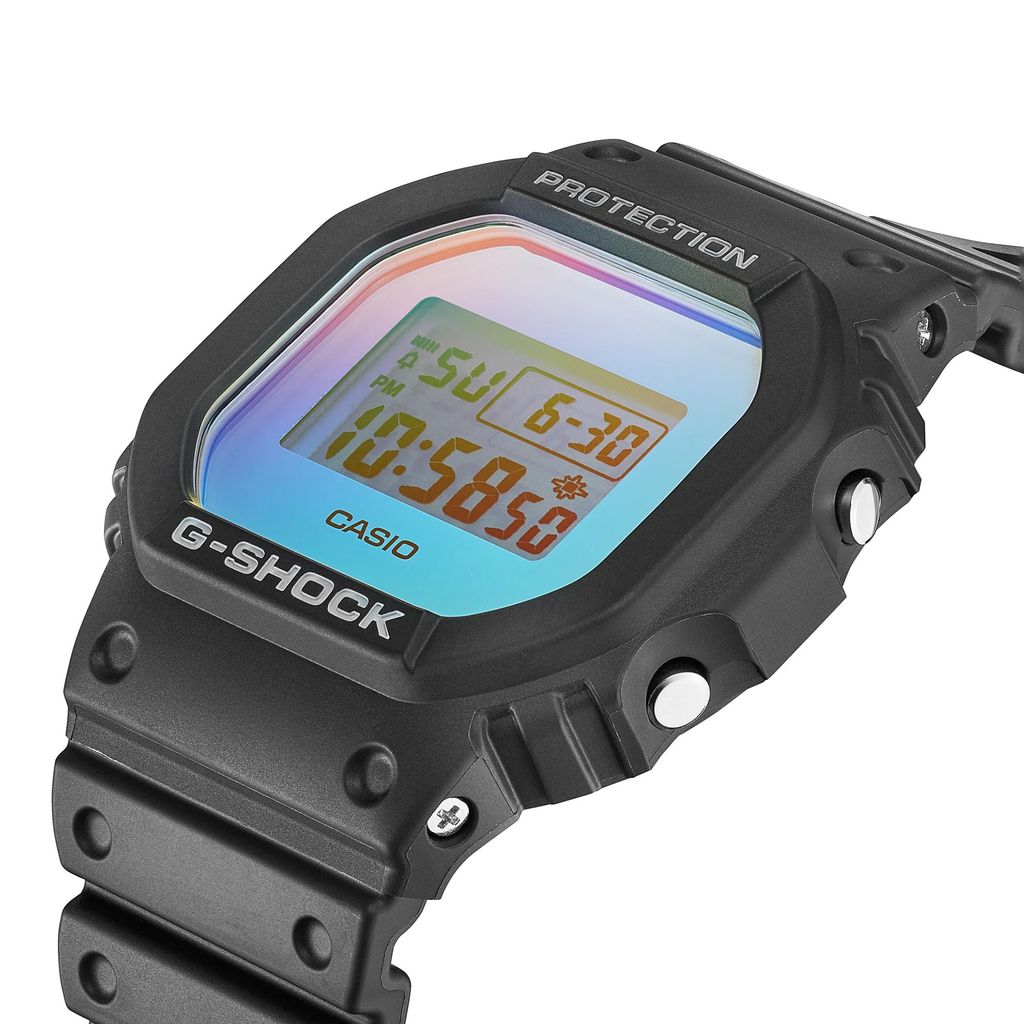  [Pin Miễn Phí Trọn Đời] DW-5600SR-1DR - Đồng hồ G-Shock Nam - Tem Vàng Chống Giả 