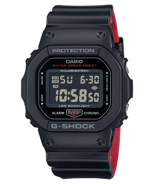  Casio G-Shock DW-5600UHR-1DR - Uy tín từ 2009, Tem vàng chống giả, Bảo hành 5 năm, Pin miễn phí trọn đời 