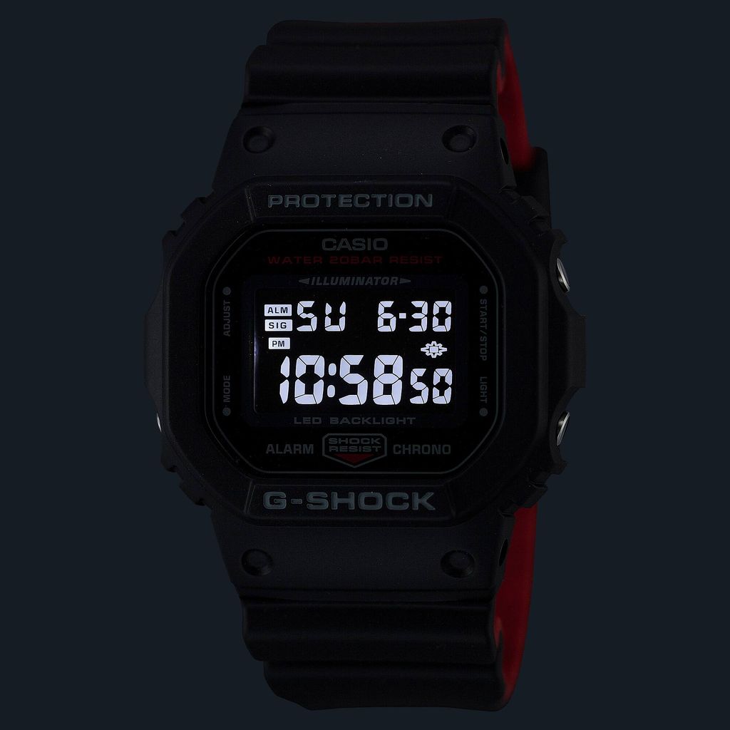  [Pin Miễn Phí Trọn Đời] DW-5600UHR-1DR - Đồng hồ G-Shock Nam - Tem Vàng Chống Giả 