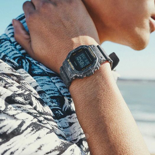  [Pin Miễn Phí Trọn Đời] DW-5600WS-1 - Đồng hồ G-Shock Nam - Tem Vàng Chống Giả 