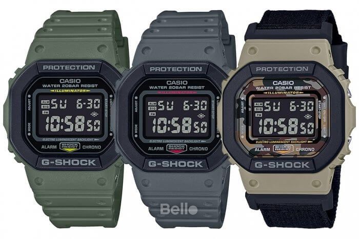  [Pin Miễn Phí Trọn Đời] DW-5610SU-3 - Đồng hồ G-Shock Nam - Tem Vàng Chống Giả 