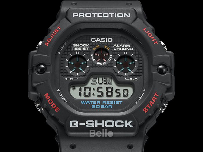  [Pin Miễn Phí Trọn Đời] DW-5900-1 - Đồng hồ G-Shock Nam - Tem Vàng Chống Giả 