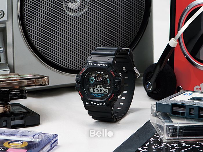  [Pin Miễn Phí Trọn Đời] DW-5900-1 - Đồng hồ G-Shock Nam - Tem Vàng Chống Giả 