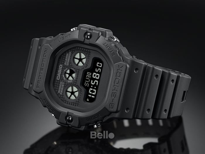  [Pin Miễn Phí Trọn Đời] DW-5900BB-1 - Đồng hồ G-Shock Nam - Tem Vàng Chống Giả 