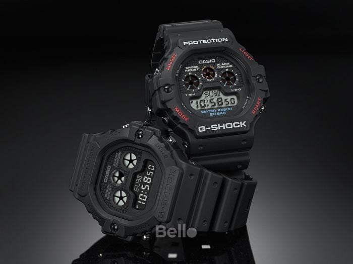  [Pin Miễn Phí Trọn Đời] DW-5900BB-1 - Đồng hồ G-Shock Nam - Tem Vàng Chống Giả 