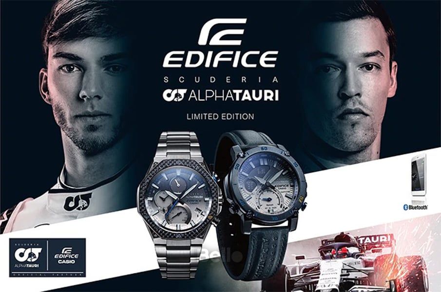  [Pin Miễn Phí Trọn Đời] EQB-1100AT-2A - Đồng hồ Casio Edifice - Tem vàng chống giả 