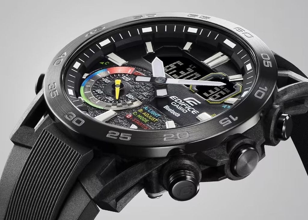  [Pin Miễn Phí Trọn Đời] ECB-40MP-1ADF - Đồng hồ Casio Edifice - Tem vàng chống giả 