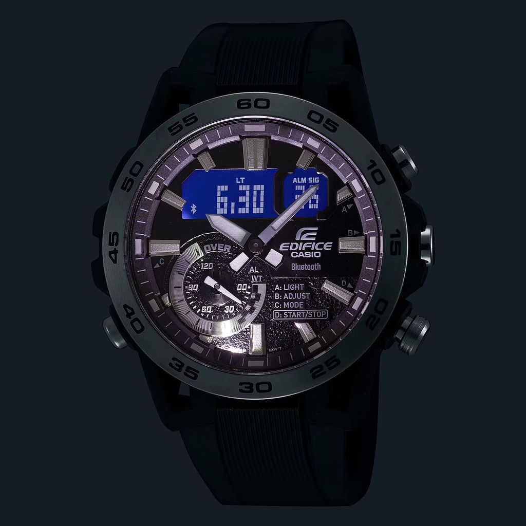  [Pin Miễn Phí Trọn Đời] ECB-40P-1ADF - Đồng hồ Casio Edifice - Tem vàng chống giả 