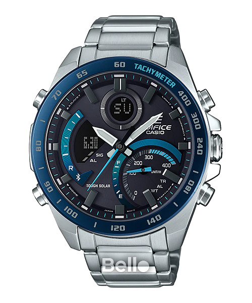  [Pin Miễn Phí Trọn Đời] ECB-900DB-1BDR - Đồng hồ Casio Edifice - Tem vàng chống giả 